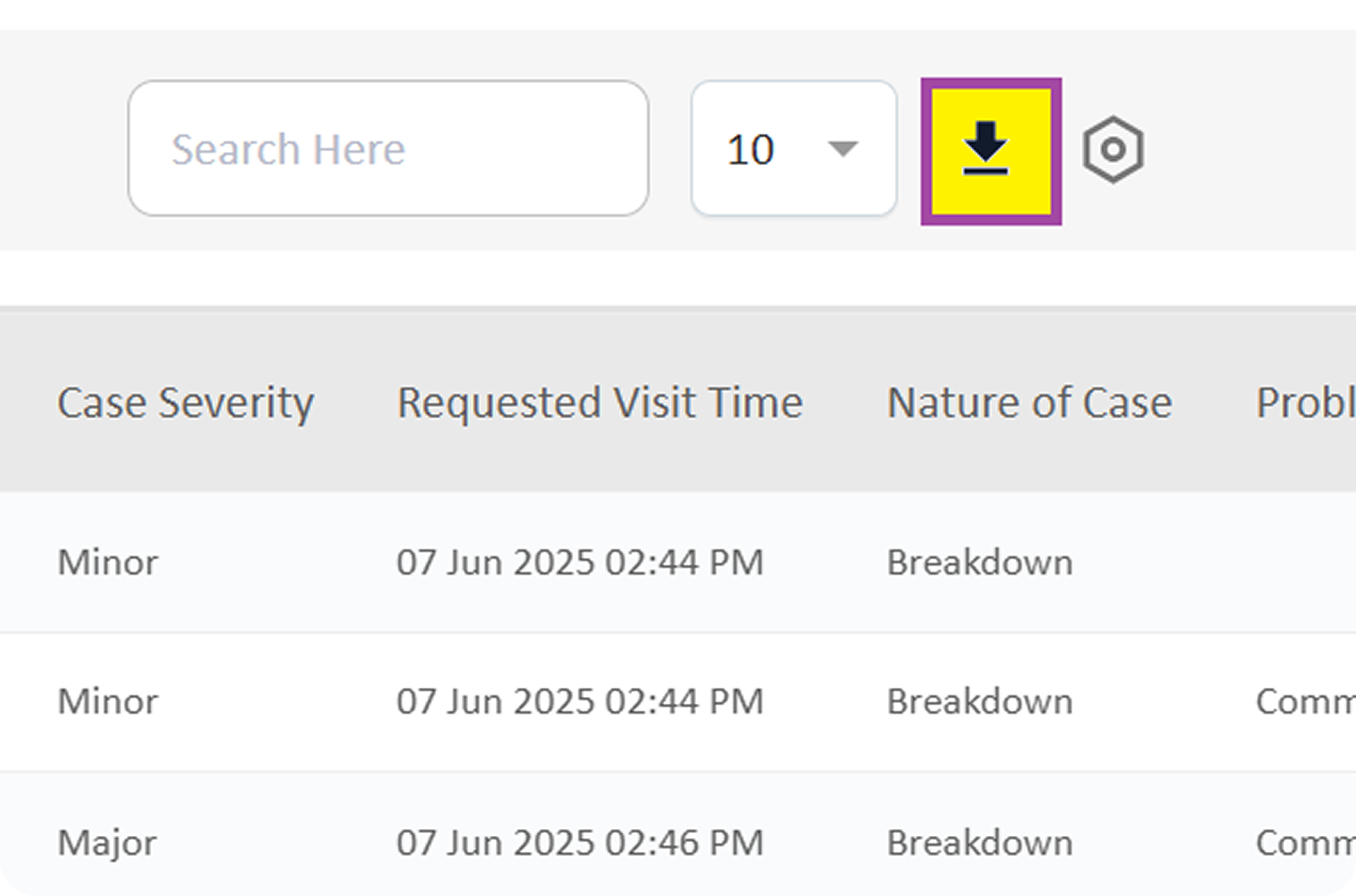 Export Functionality