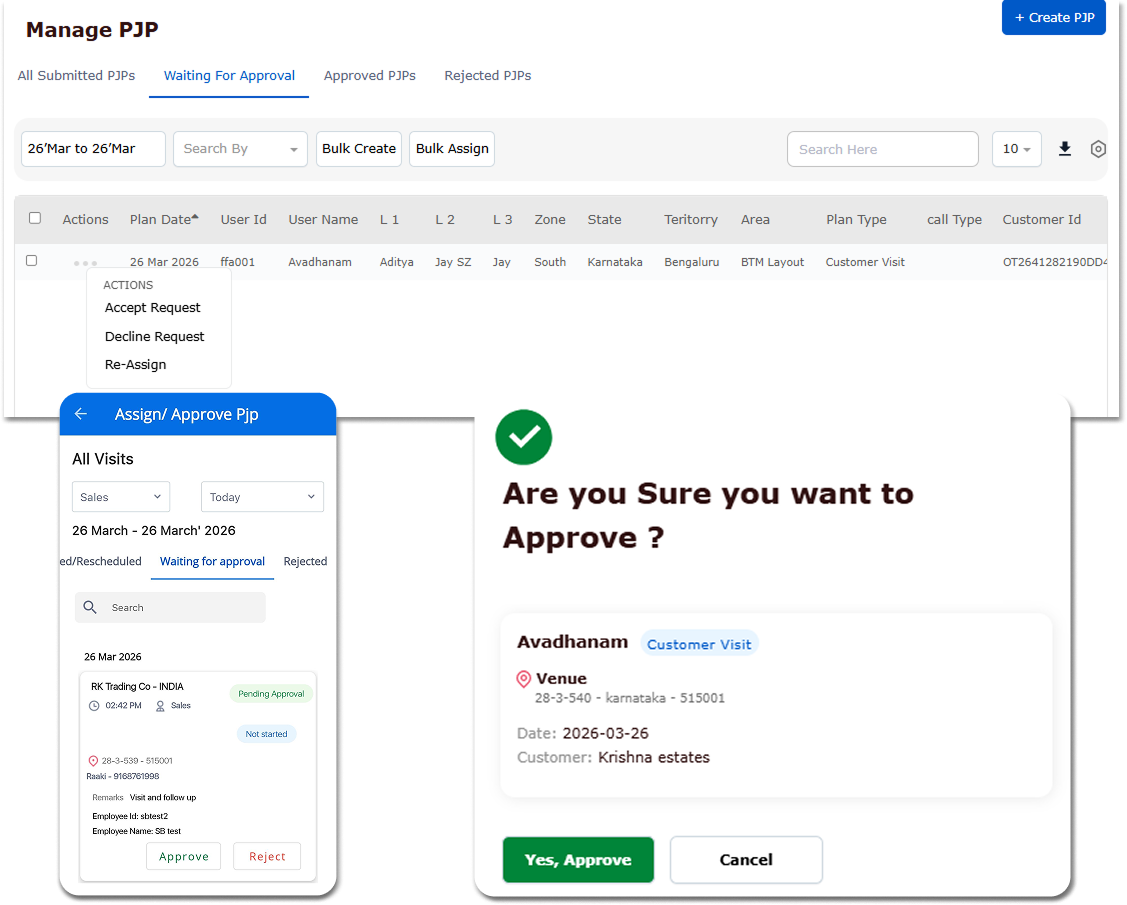 Task scheduling interface for assigning and tracking field activities